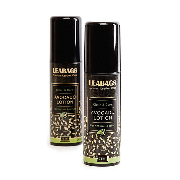 LEABAGS Avocado Lotion Premium Lederpflege 75 ml -2er Pack