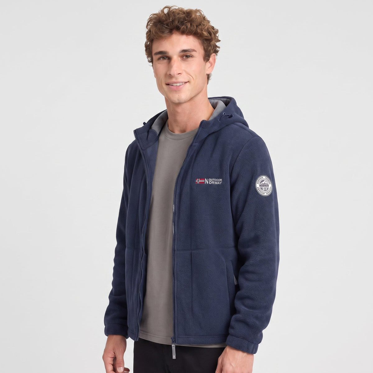 Herren Winddichte Fleecejacke – atmungsaktive Outdoor-Schicht