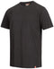 Nitras Motion TEX Light Arbeits-T-Shirt - Kurzarm-Hemd aus 100% Baumwolle - für die Arbeit - Schwarz - M