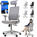 VALKENSTOL M2 Ergonomischer Bürostuhl Grau Schreibtischstuhl Grau Bürostuhl Ergonomisch Bürostühle Bürostuhl Beige 150 kg PC Stuhl Büro Ergonomic Office Chair