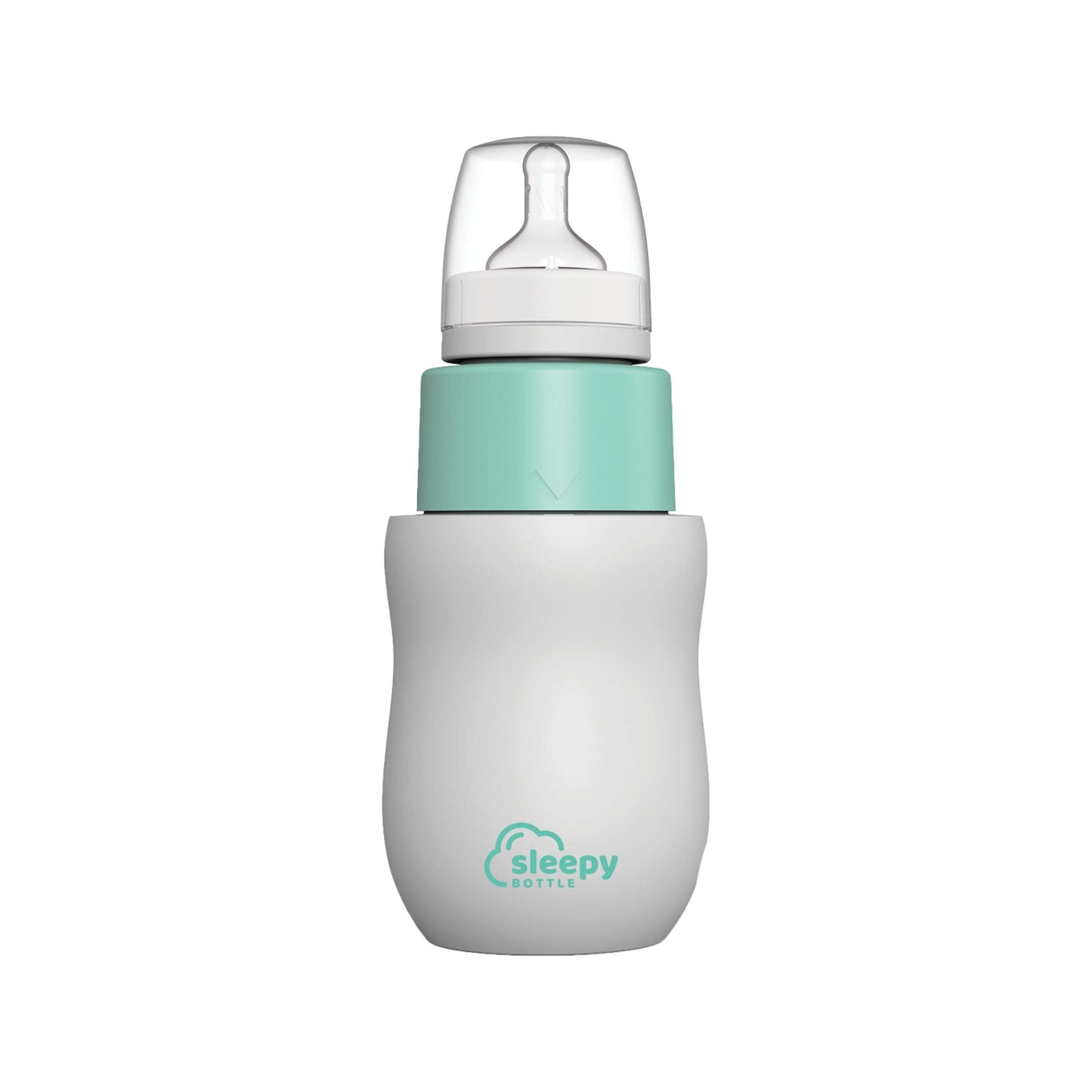 SLEEPY BOTTLE Tragbarer Babyflaschenzubereiter. Erwärmt Wasser 37°C. Einfache Babyflaschen Zubereitung. TWIST & SHAKE und Wasser vermischt mit Milchpulver. Baby Nachtfütterung. Baby unterwegs füttern.