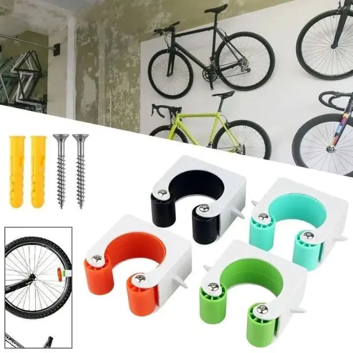 Rebolet | 3 Stücke Wand-Fahrradhalter – Platzsparende Aufbewahrung für alle Bikes
