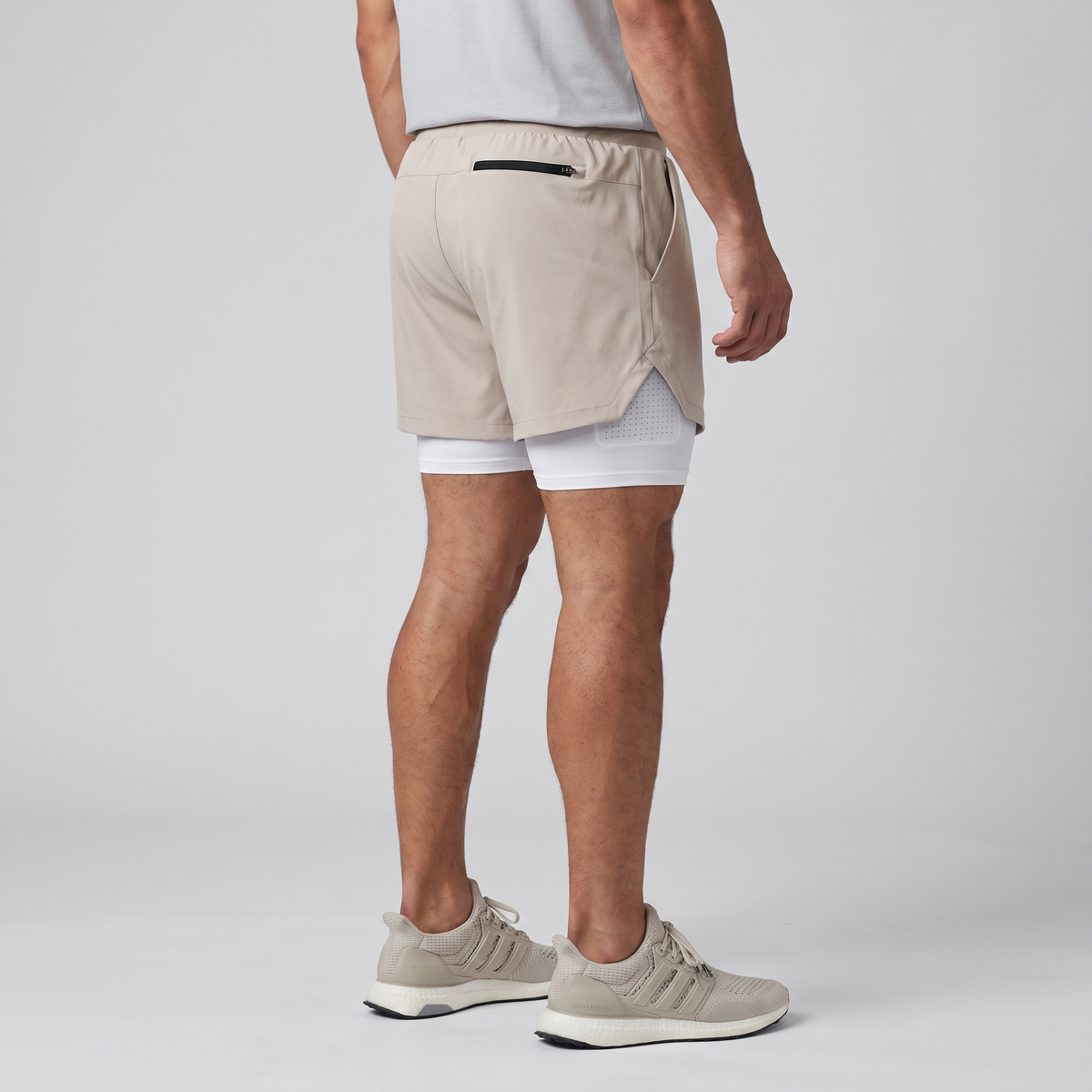 Herren Laufshorts 2-in-1 – mit Innenslip, Handytasche und Reißverschluss