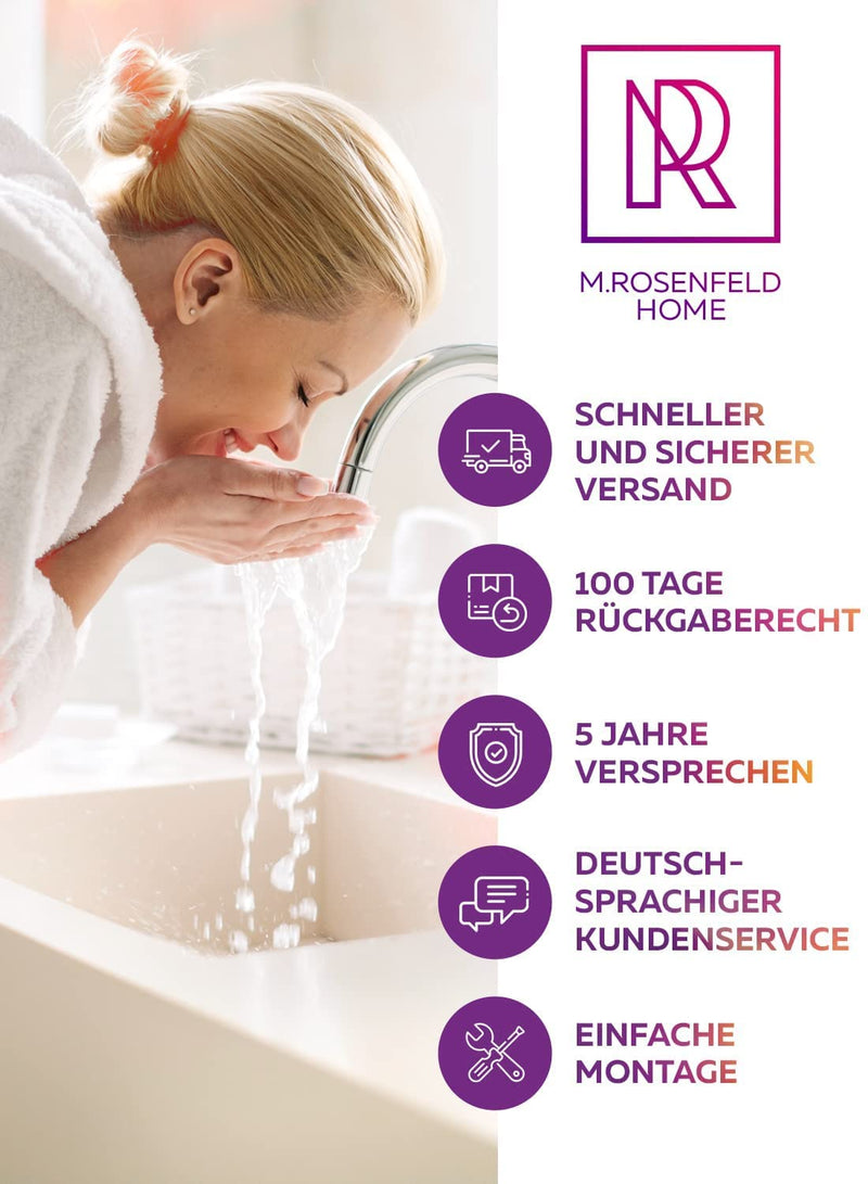 M. ROSENFELD HOME Badewannenstöpsel Universal Ø 72 Premium - Stöpsel Badewanne Chrom aus Messing mit Doppel Dichtung - Rostfrei Badewannen Stöpsel Verschluss Badezimmer zubehör