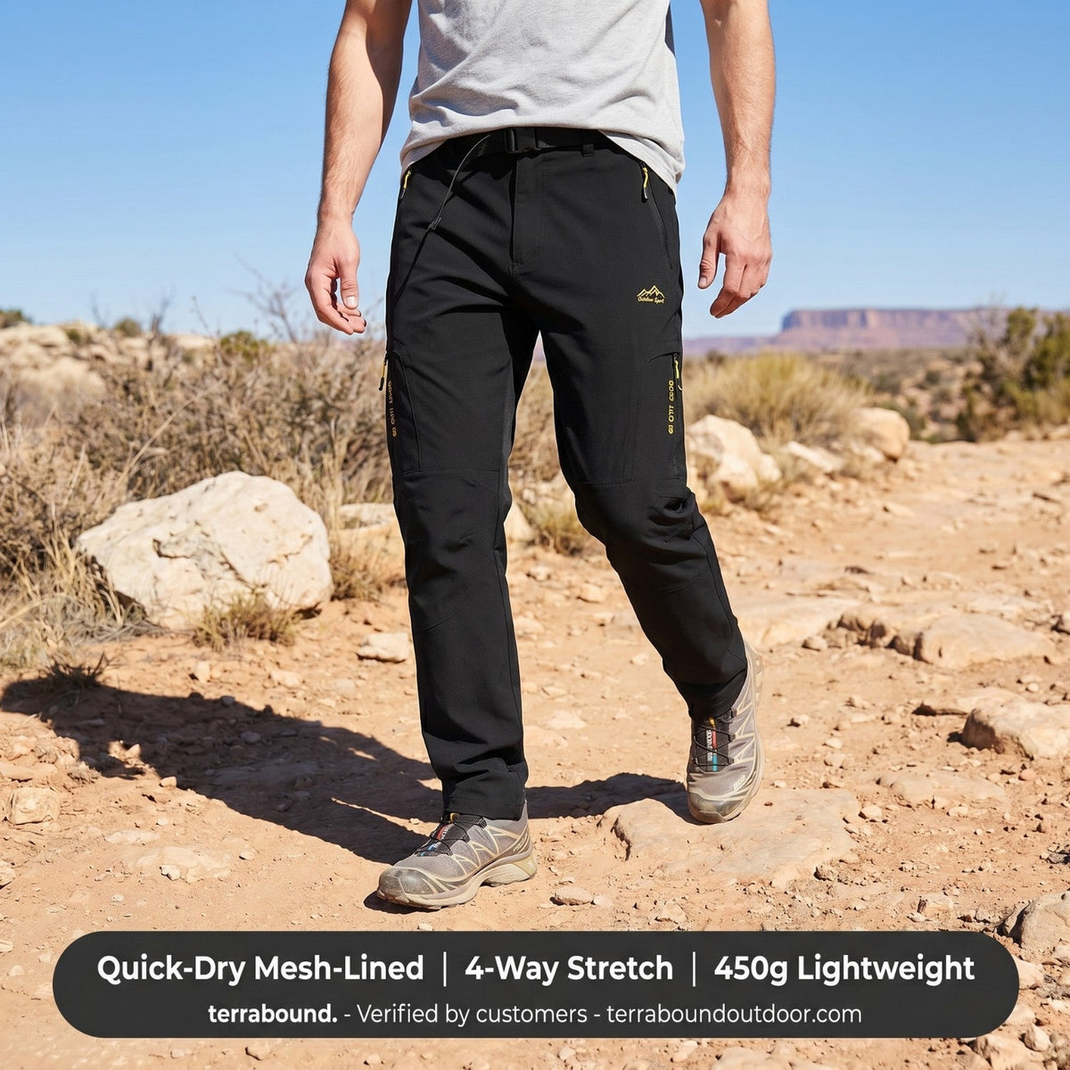 Herren Wanderhose leicht – schnelltrocknend, Stretch