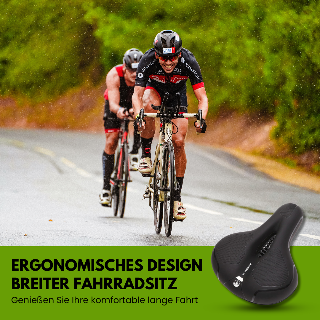 Rebolet | Cloudsattel - orthopädischer schmerzlindernder Radsattel für alle Fahrräder