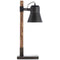 BRILLIANT Lampe, Decca Tischleuchte schwarz stahl, 1x A60, E27, 10W, Holz aus nachhaltiger Waldwirtschaft (FSC)