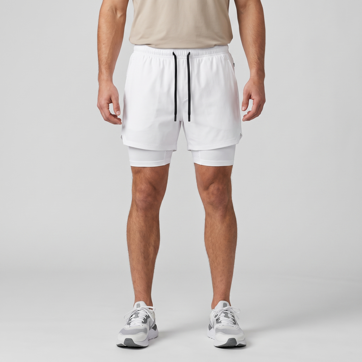 Herren Laufshorts 2-in-1 – mit Innenslip, Handytasche und Reißverschluss