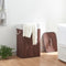 [en.casa] Wäschekorb Salla Wäschebox mit Deckel Wäschesammler Herausnehmbarer Wäschebeutel Laundry Basket Umweltfreundlich 72L Bambus Braun