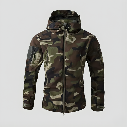 Herren Outdoor-Jacke mit Kapuze – leichte Zip-Schicht für aktiven Einsatz