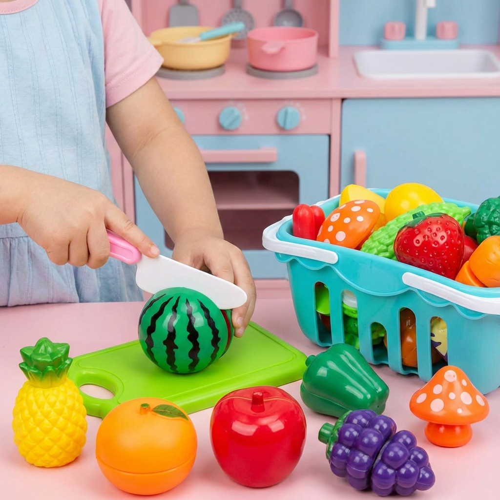 Rebolet | Obst & Gemüse Schneide Spielset für Kinder