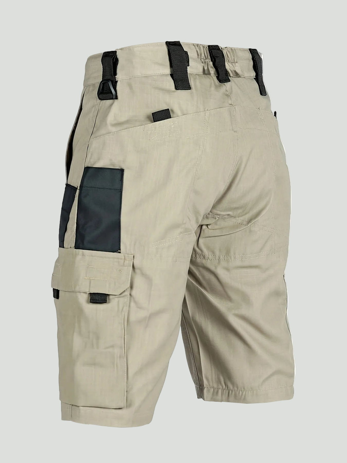 Herren Ripstop-Cargoshorts – Reißverschlusstasche, lang