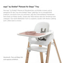 Stokke ezpz Platzset für Steps Tray, Grey – Passt genau zum Steps Tray – Kleckern ist kein Problem– Robust, praktisch, spülmaschinen- & mikrowellengeeignet – 100% Silikon