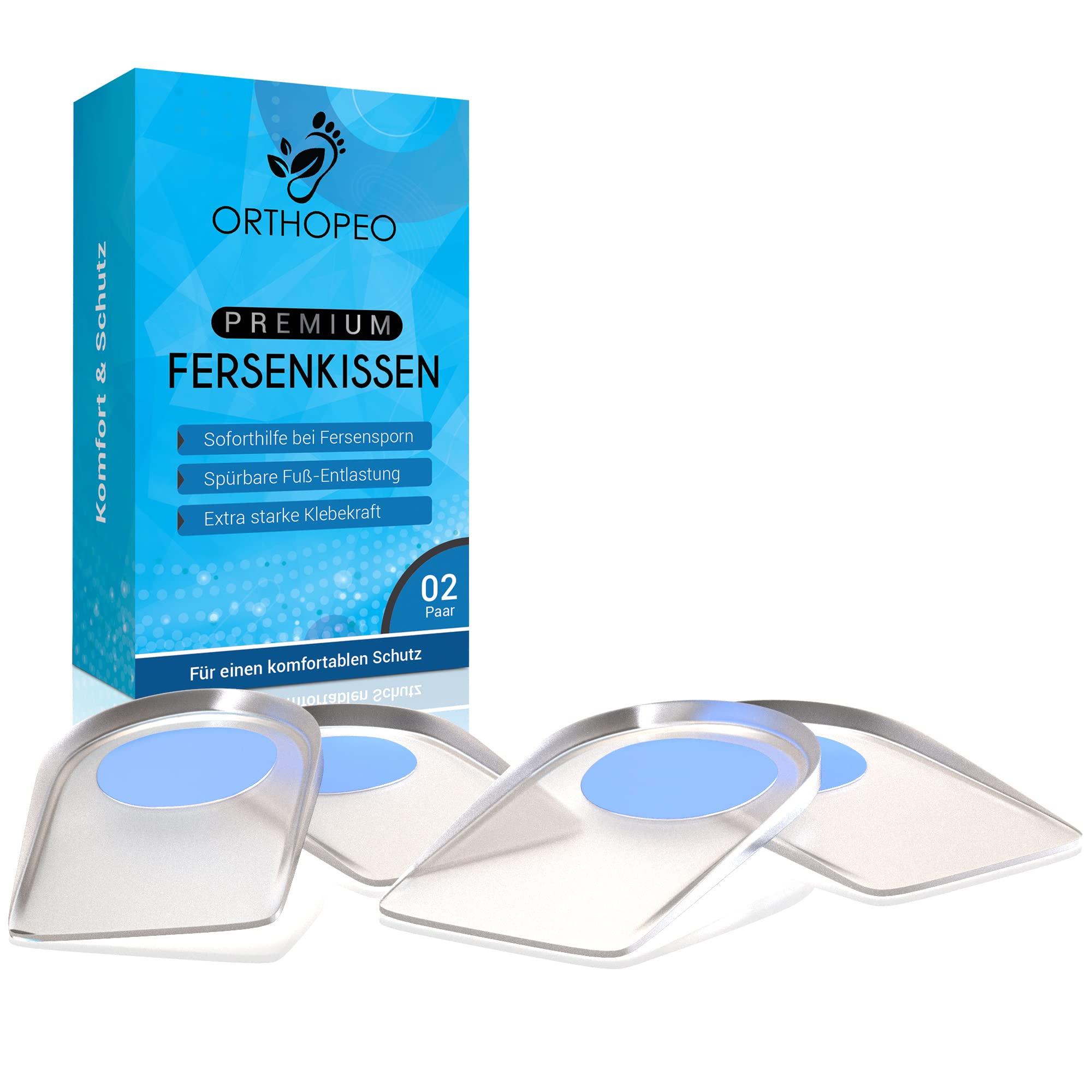 ORTHOPEO© Premium Fersensporn Einlagen I Fersenpolster I Damen & Herren