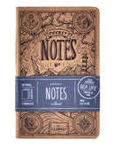 LEABAGS Pocket Notes Deco Edition Notizbücher 68 Seiten 9x14 cm - 3er Pack I Sea Life