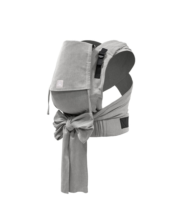 Stokke Limas Babytrage Plus - Mitwachsende Babytrage Für Babys von Größe 56/62 to 104 (4 to 18 kg) - Kombination aus Tragetuch und Komforttrage - Farbe: Grey Melange