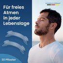 Behale - 30x Nasenpflaster Schnarchen - Nose Strips for sleeping I Anti Schnarch Unterstützung I Schnarchstopper dank besserem Atmen I Nasenpflaster schnarchen