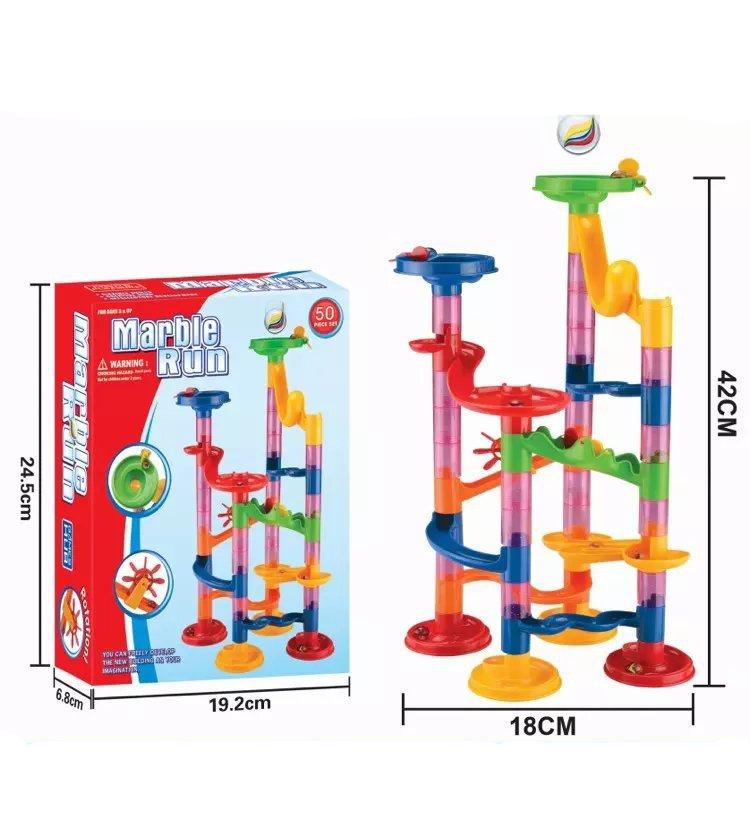 Rebolet | Baustein Murmelbahn Säulen Spielset