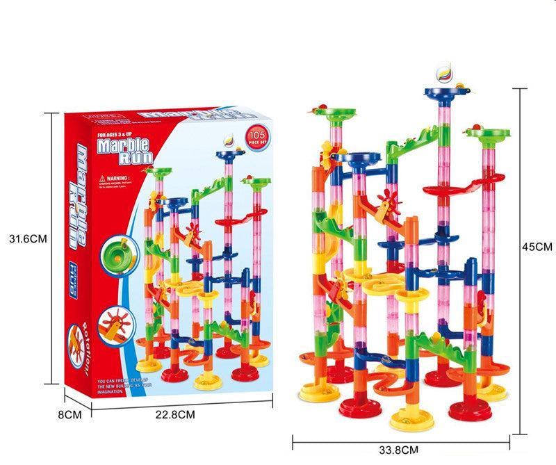 Rebolet | Baustein Murmelbahn Säulen Spielset