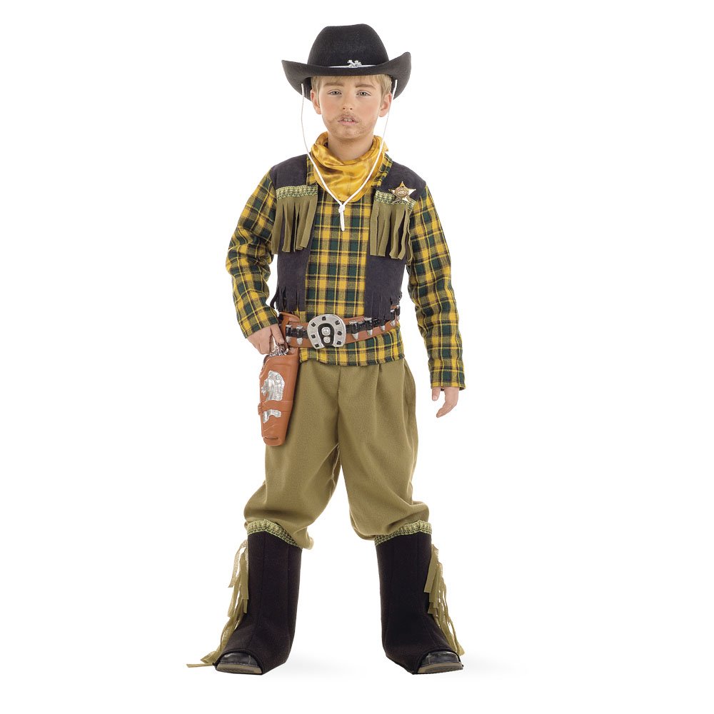 Limit Sport MI404 G.3 - Kinderkostüm Cowboy Junge 4-teilig (Hose-Stiefel-Tuch-Hemd mit Weste)