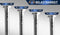 MEISENBERG Rostfreie Teleskopstange ohne Bohren 260-310cm, Ø25mm Weiß Multifunktionale Gardinenstange Klemmbar - Vorhangstange, Spannstange Ausziehbar - für ihre Gardinen, Trennwand und Balkon