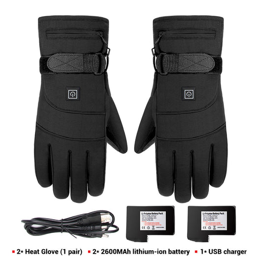 Elektrisch beheizbare Handschuhe – wasserdicht mit Touchscreen-Fingerspitzen