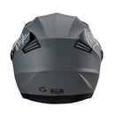 Westt Jethelm mit Visier & Sonnenblende Motorradhelm Herren Damen Rollerhelm Mopedhelm Mofa Chopper Helm Motorrad Halbhelm Open-Face-Helm Pilotenhelm ECE DOT Zertifiziert, matt grau, S (53-54 cm)