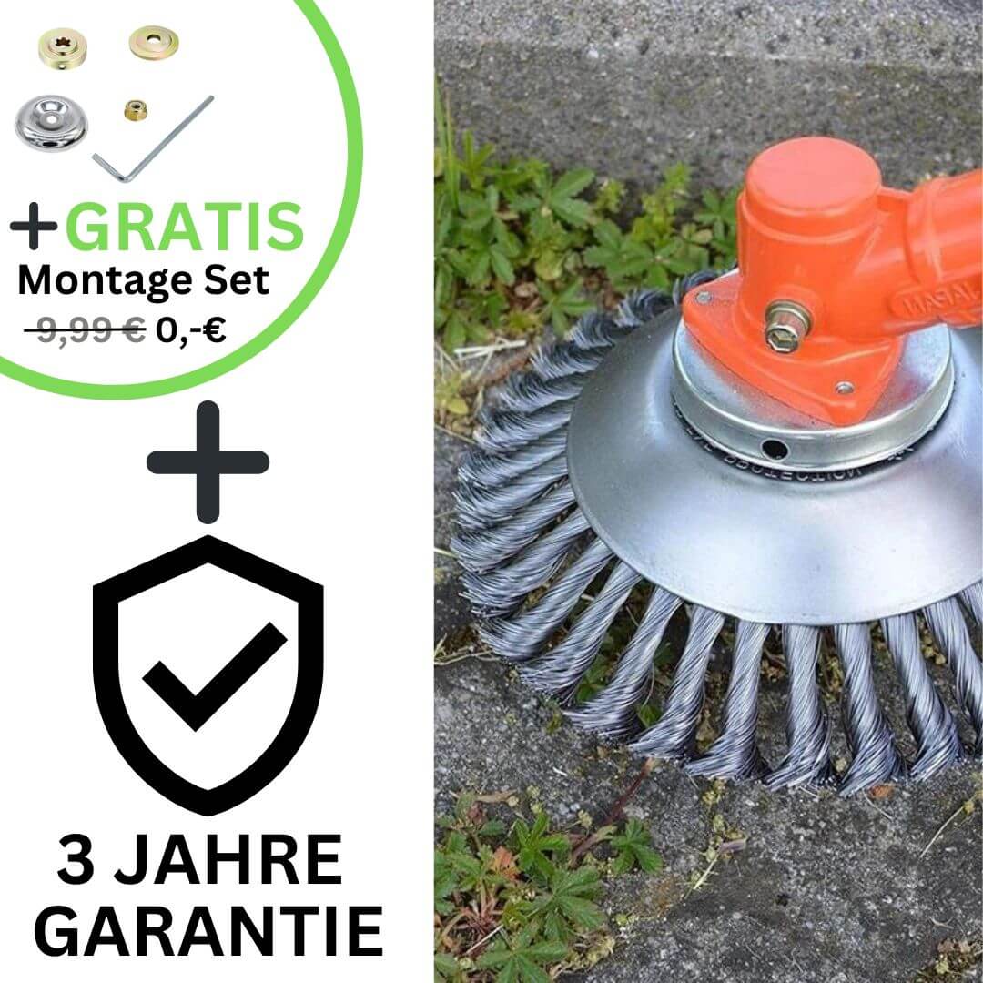 Rebolet | ProfiTrim - Der unzerstörbare Rasentrimmer inkl. Gratis Montage-Set