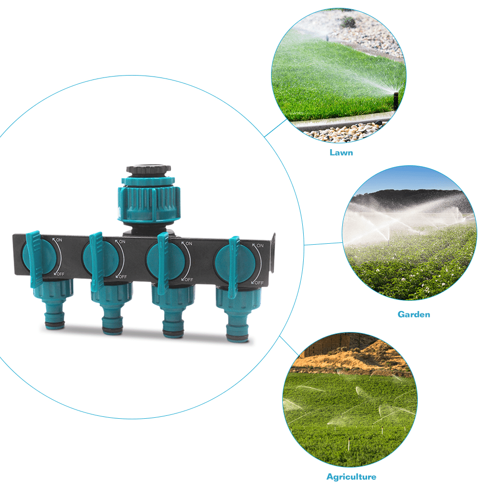 Rebolet | Weg Garten-Schlauchverteiler - Verstellbarer Wasserhahn-Adapter