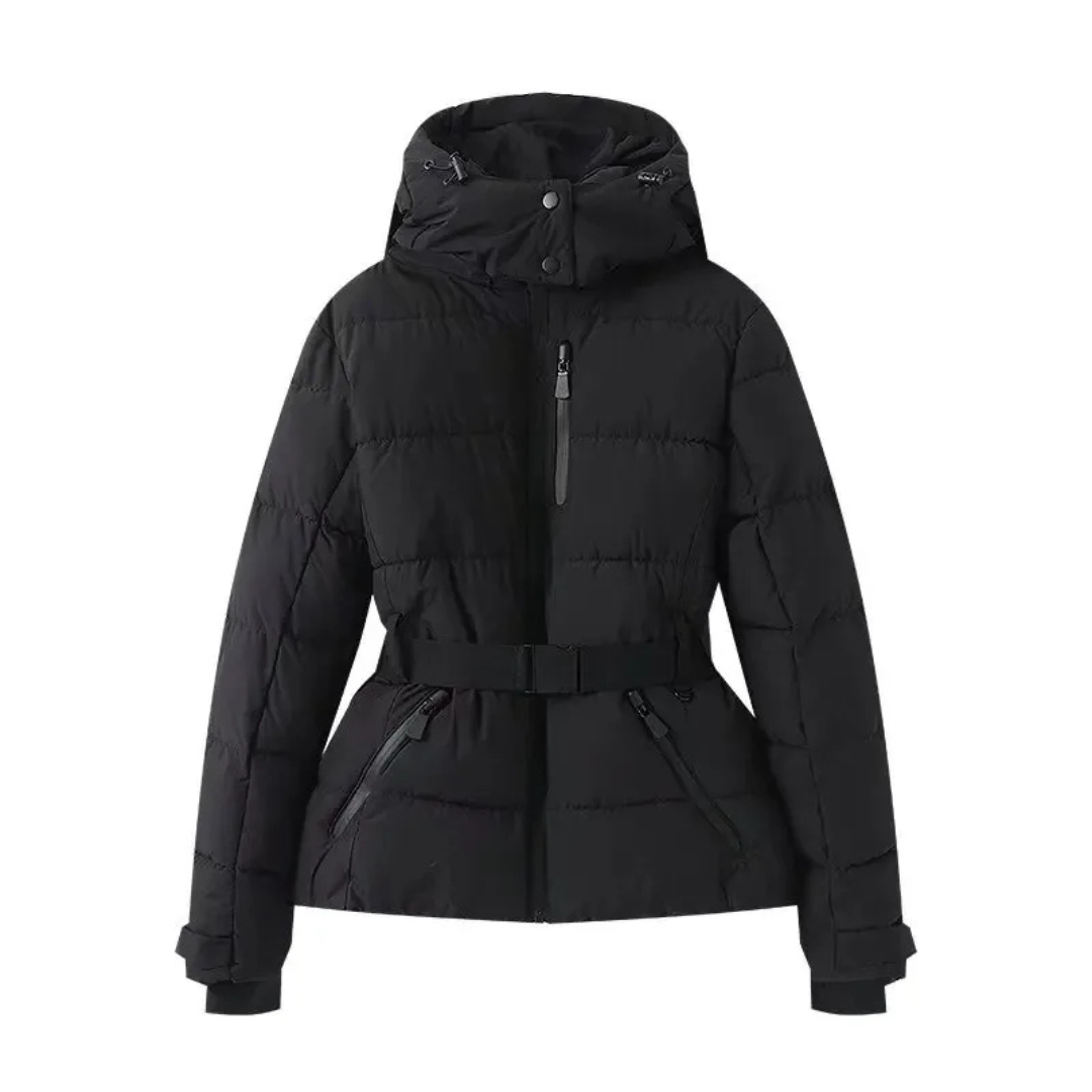 Damen Winterjacke mit Kapuze & Gürtel, winddicht & warm – Nordspur ArcticBelt Coat