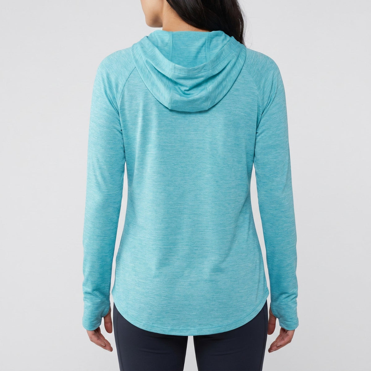 Damen Sonnenhoodie mittelschwer – UPF 50+ UV-Schutzoberteil mit Kapuze