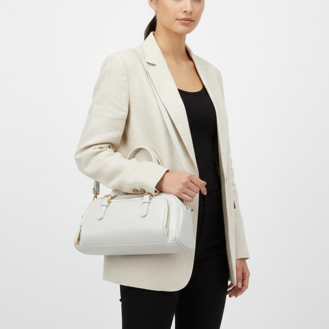 Weiche Schultertasche aus Echtleder