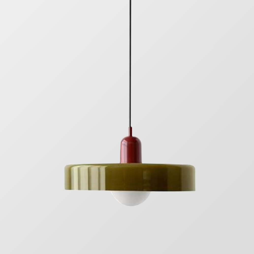 Rebolet | Bauhaus-Pendelleuchte aus farbigem Glas