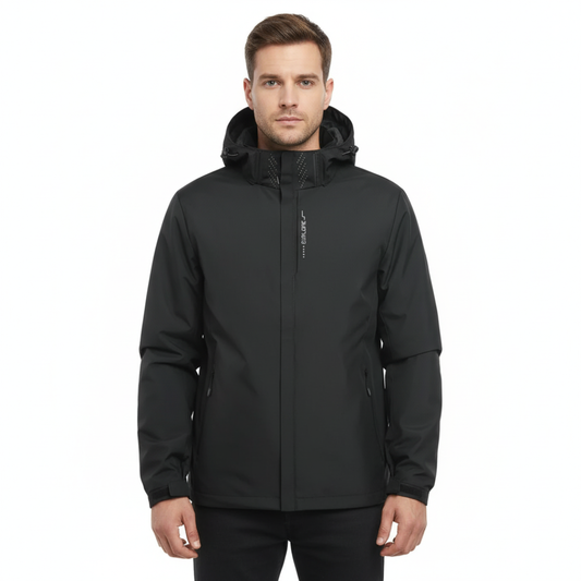 Herren Kapuzen-Wasserdichte Regenjacke – Legere Alltags-Regenjacke für Herren