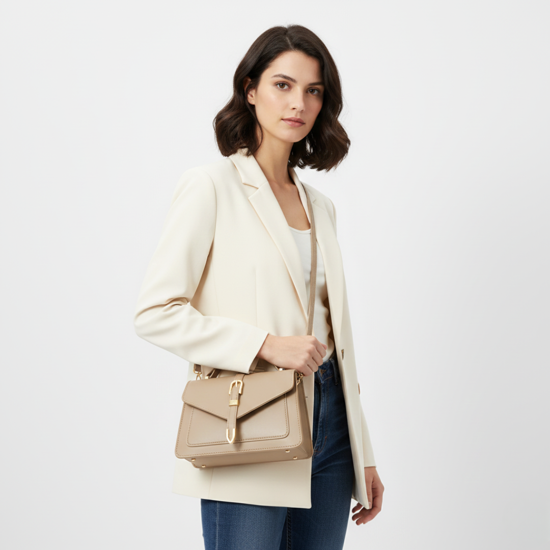 Minimalistische Crossbody-Tasche mit Tragegriff