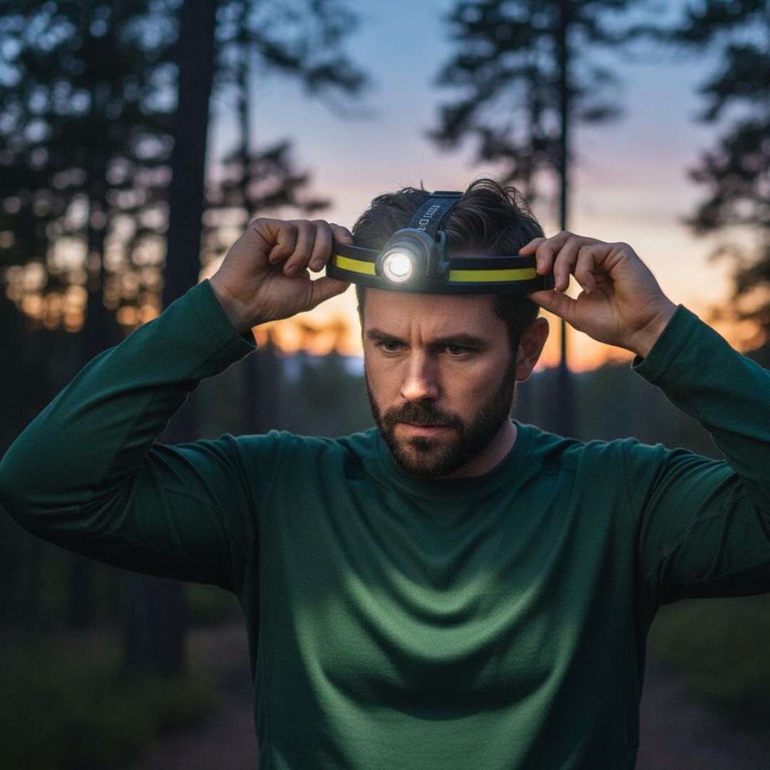 Rebolet | Profi Stirnlampe 1000 Lumen inkl. Rotlichtmodi