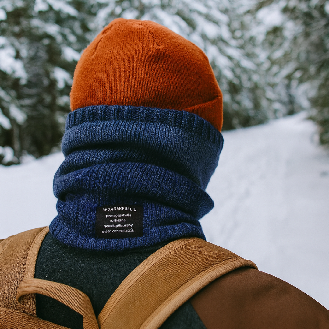 Halswärmer Strick mit Fleece-Innenfutter – WinterKnit