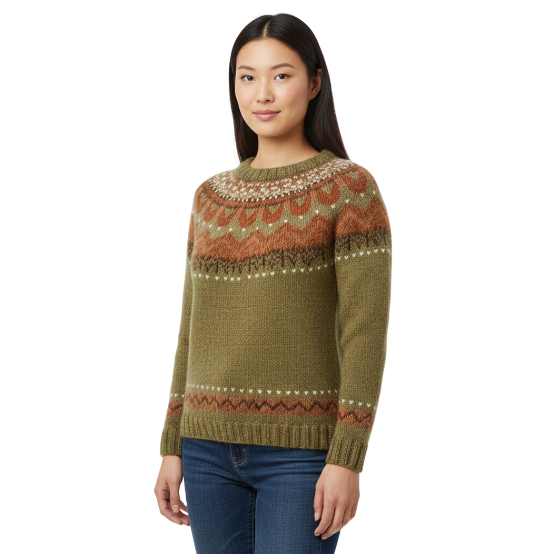 FrostLoom Nordischer Strickpullover