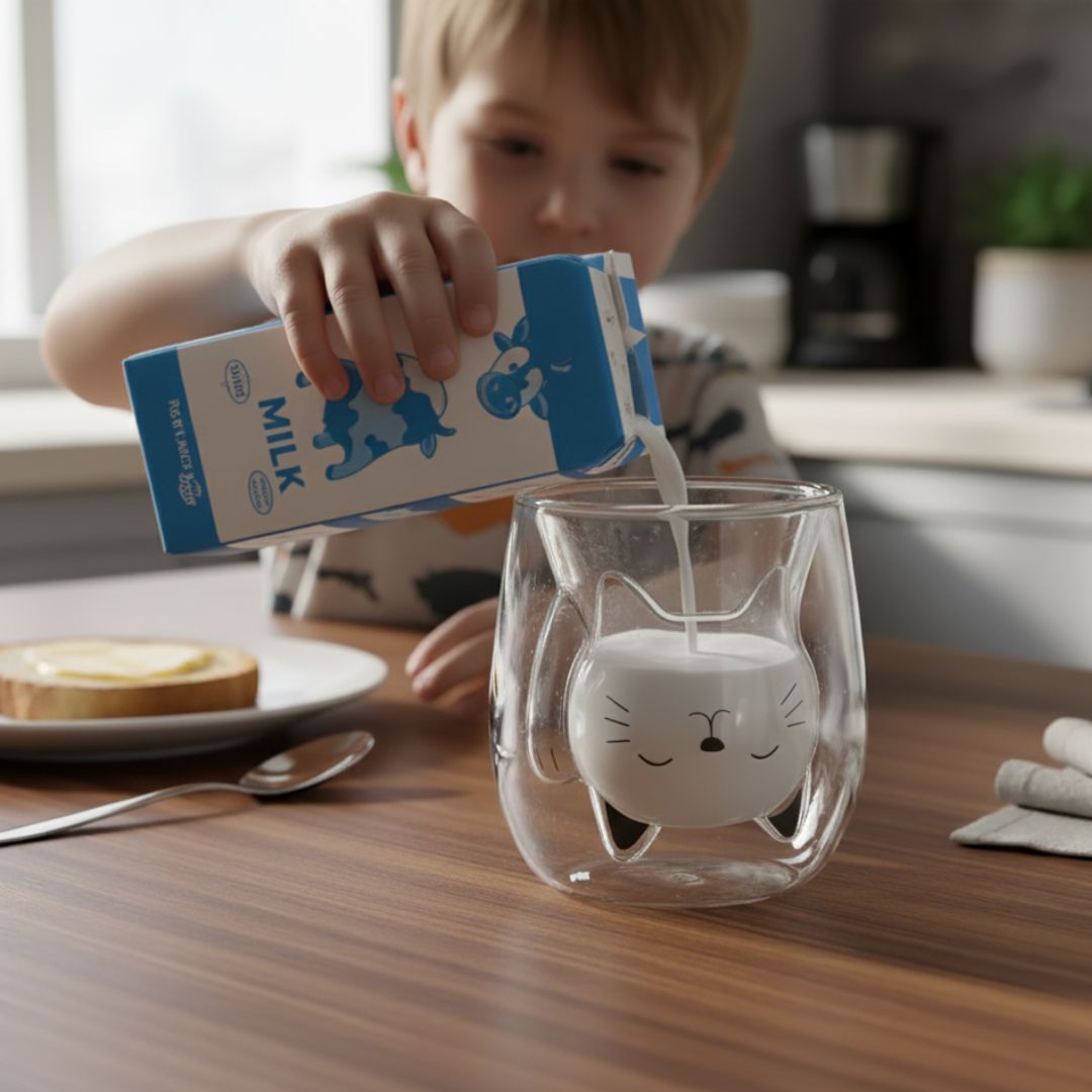 Rebolet | MiauGlas Tasse - Handschonend, stilvoll, katzenlieb