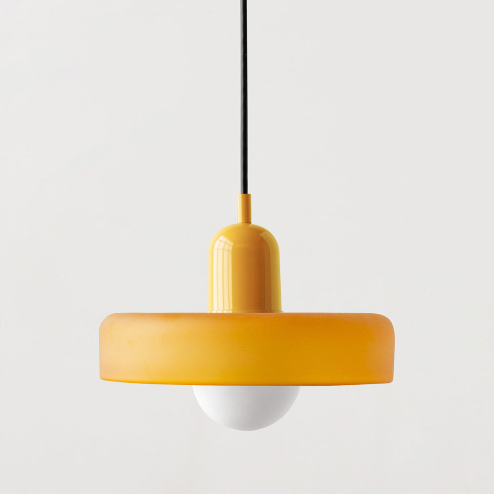 Rebolet | Bauhaus-Pendelleuchte aus farbigem Glas