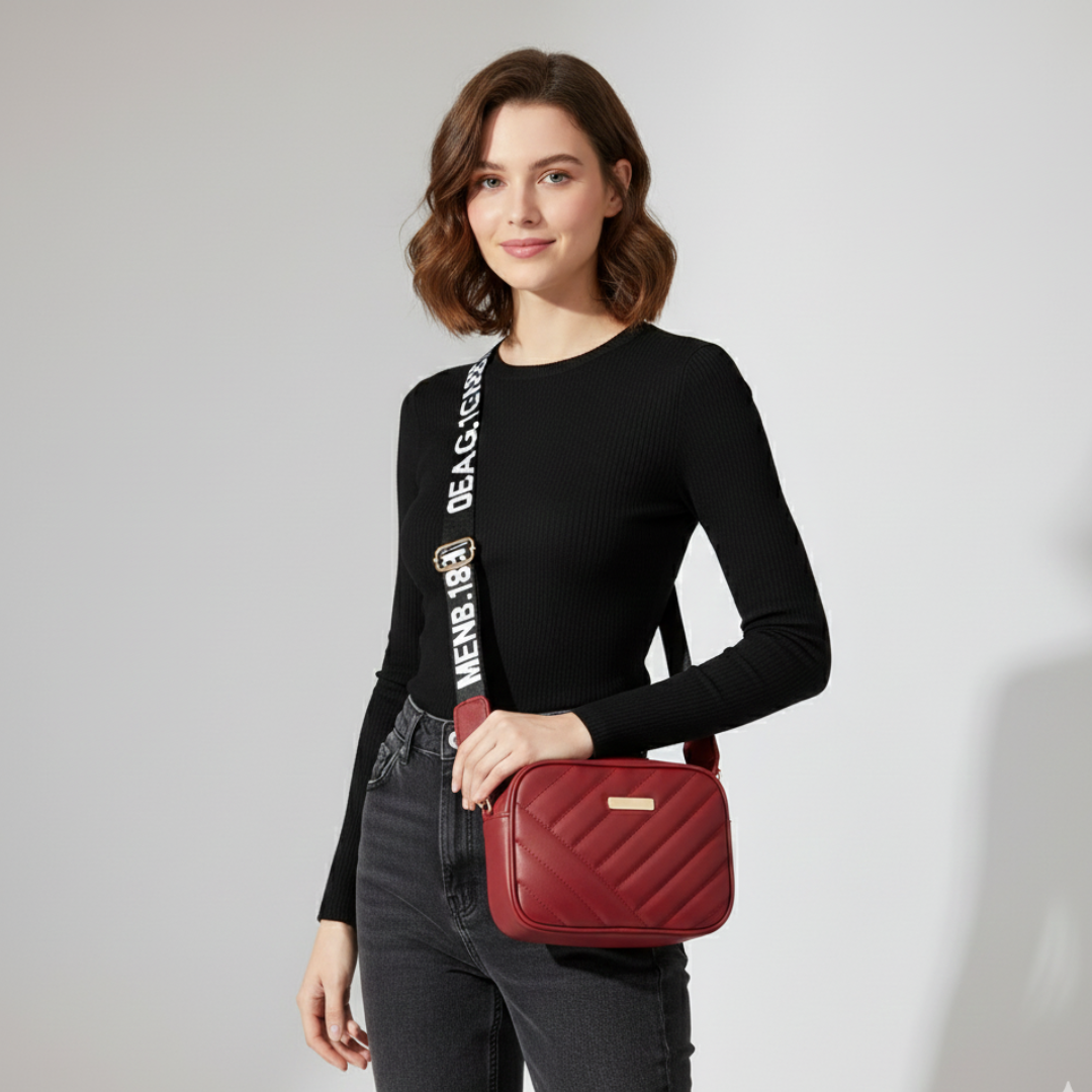 Kleine gesteppte Crossbody-Tasche