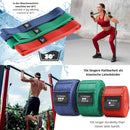 Stoff Textil Fitnessband: Pull Up Resistance Band + Training-eBook - DAS Latex Klimmzug Widerstandsband | Klimmzughilfe Klimmzugband Gymnastikband Loop Sport Stretching Fitness Trainingsband Sportband