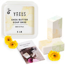 Skin Said Yes Sheabutter Seifenbasis Rohseife - 2,3 kg Bio Sheabutter Rohseife zum Seifengießen - seifenbasis zur seifenherstellung, Vegan, Bio-seifenflocken - seife selber machen