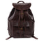 LEABAGS Leder Rucksack Damen & Herren I Echtleder Premium Daypack I Eleganter Backpack Frauen & Männer I Lederrucksack I Größe L I Vintage Cognac