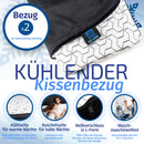 IceCube Orthopädisches Kissen | kühlende Wirkung gegen Nackenschmerzen & Verspannungen | Zweiter Bezug Gratis | Memory Foam Kopfkissen für einen erholsamen Schlaf | kühlt, unterstützt & entspannt