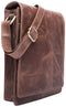 LEABAGS Leder Umhängetasche Herren & Damen I Messenger Bag mit Schultergurt I Schultertasche I Arbeitstasche I Tragetasche I Handtasche I Echtleder Tasche I Vintage Cognac