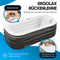 TIMELAX Badewanne Aufblasbar [Ergonomische Rückenlehne] 0,5mm starkes PVC | BPA Frei Aufblasbare Faltbare Mobile Freistehende Badewanne für Erwachsene und Dusche