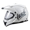 Westt Motocross Helm Fullface MTB Motorradhelm Integralhelm Crosshelm Helm Motorrad MTB Enduro Quad Helm Motorrad mit Doppelvisier Sonnenblende Herren Damen ECE DOT Zertifiziert, weiß, L (59-60 cm)