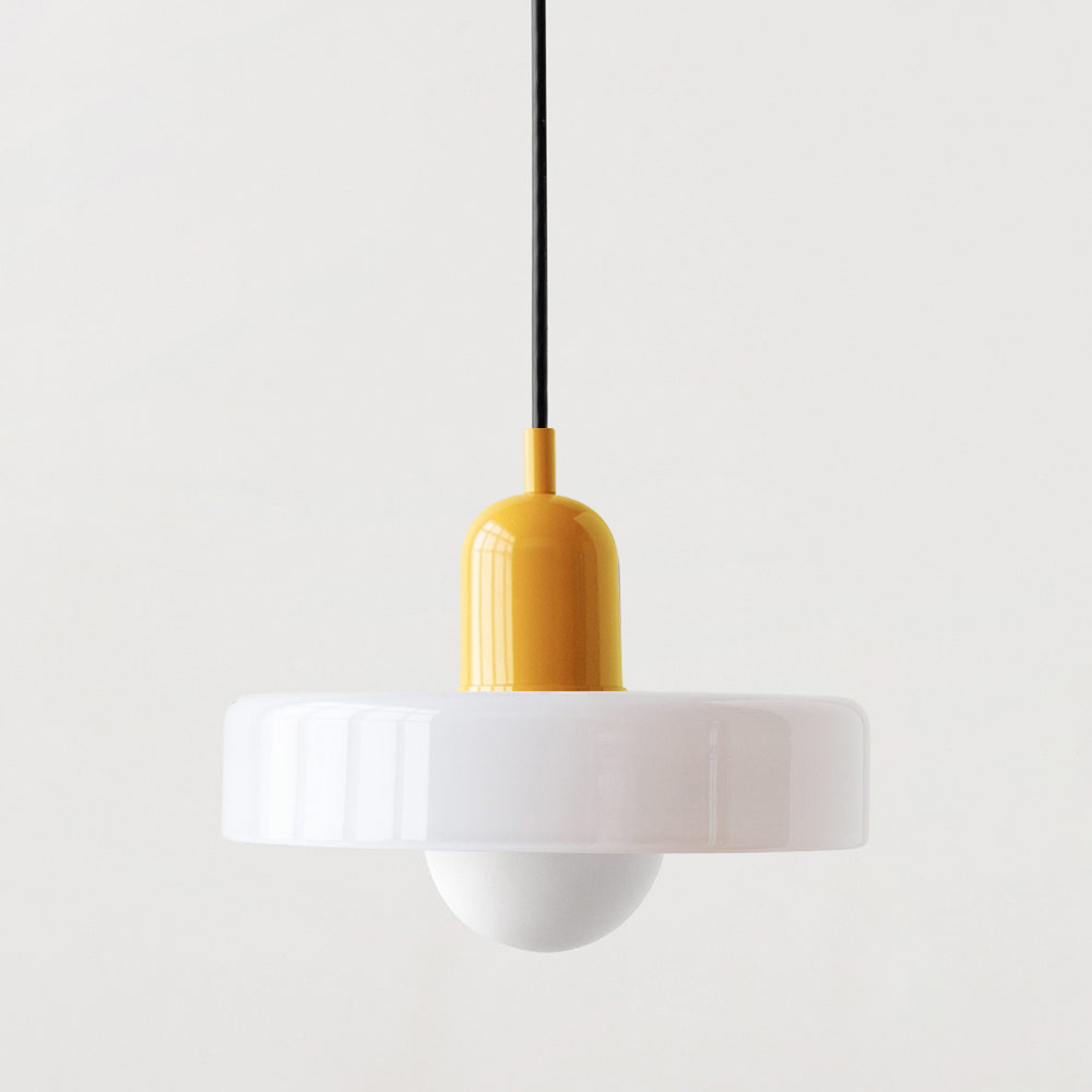 Rebolet | Bauhaus-Pendelleuchte aus farbigem Glas