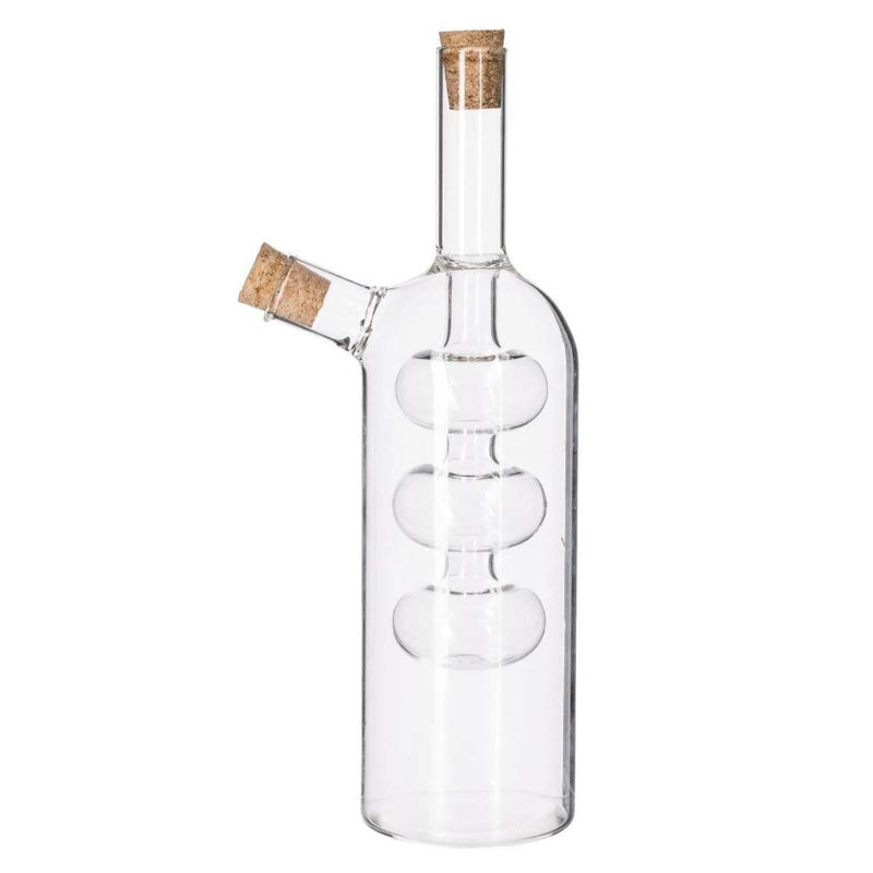 Secret De Gourmet Öl & Essig Spender | Ölflasche mit Ausgießer | Flaschen zum Befüllen | Essig Öl Set | Glas Aufbewahrung | 2in1 | Essigspender | Ölspender | Glasflasche Spenderflasche | Olivenöl